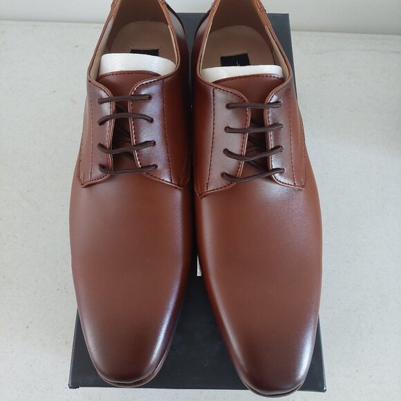New In Box ~ Frederico Leone Tuxedo Shoes Tan Men's 11.5 - Picture 1 of 3